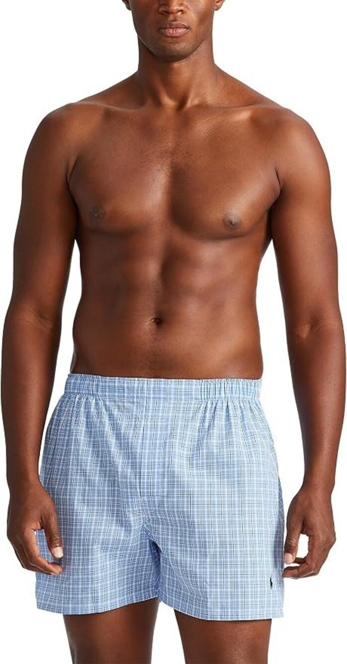 Polo Ralph Lauren Mens 2XL 2 Pack Plaid Classic Cotton Woven Boxers Short B16-10
